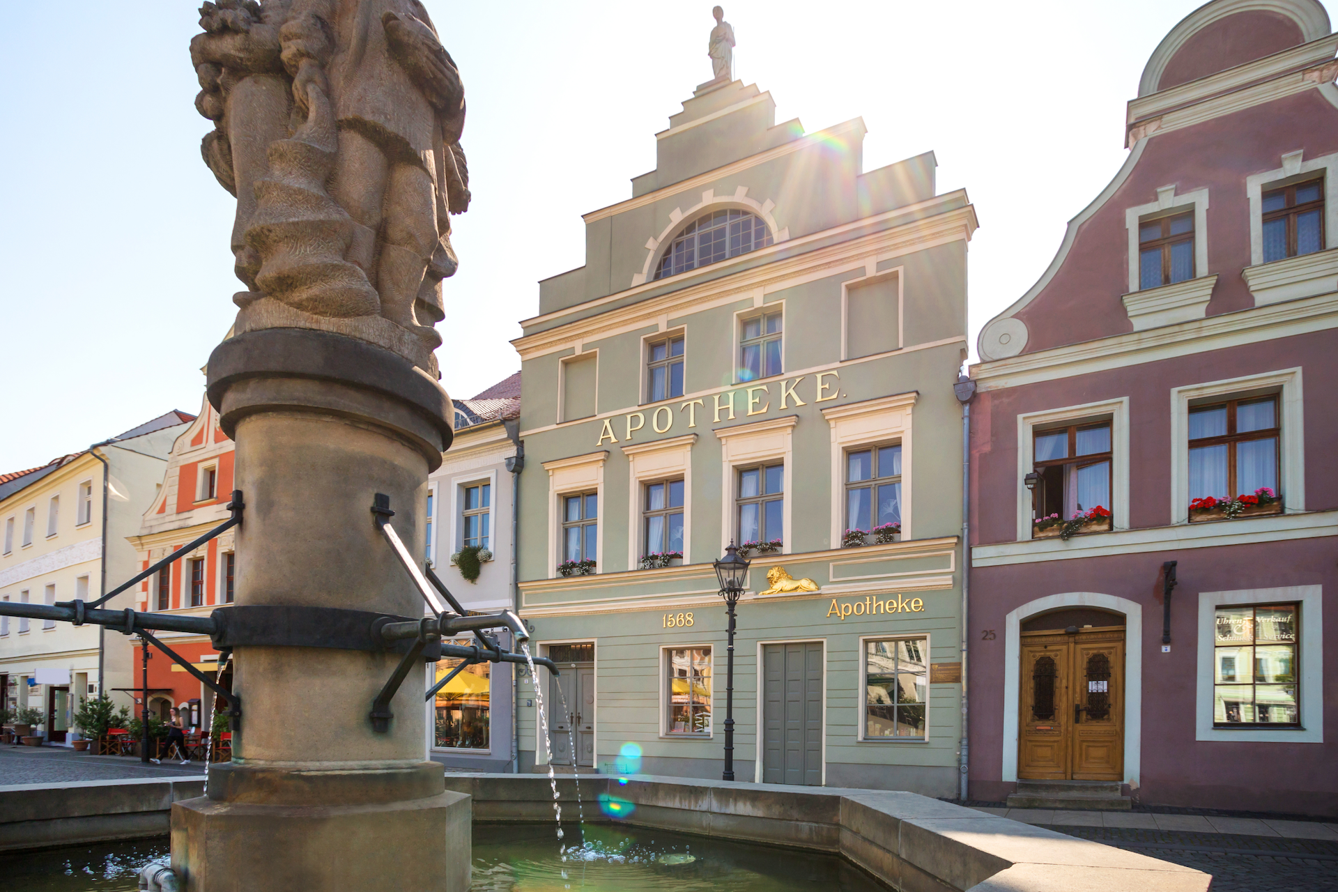 Altstadt von Cottbus, Deutschland im Sommer