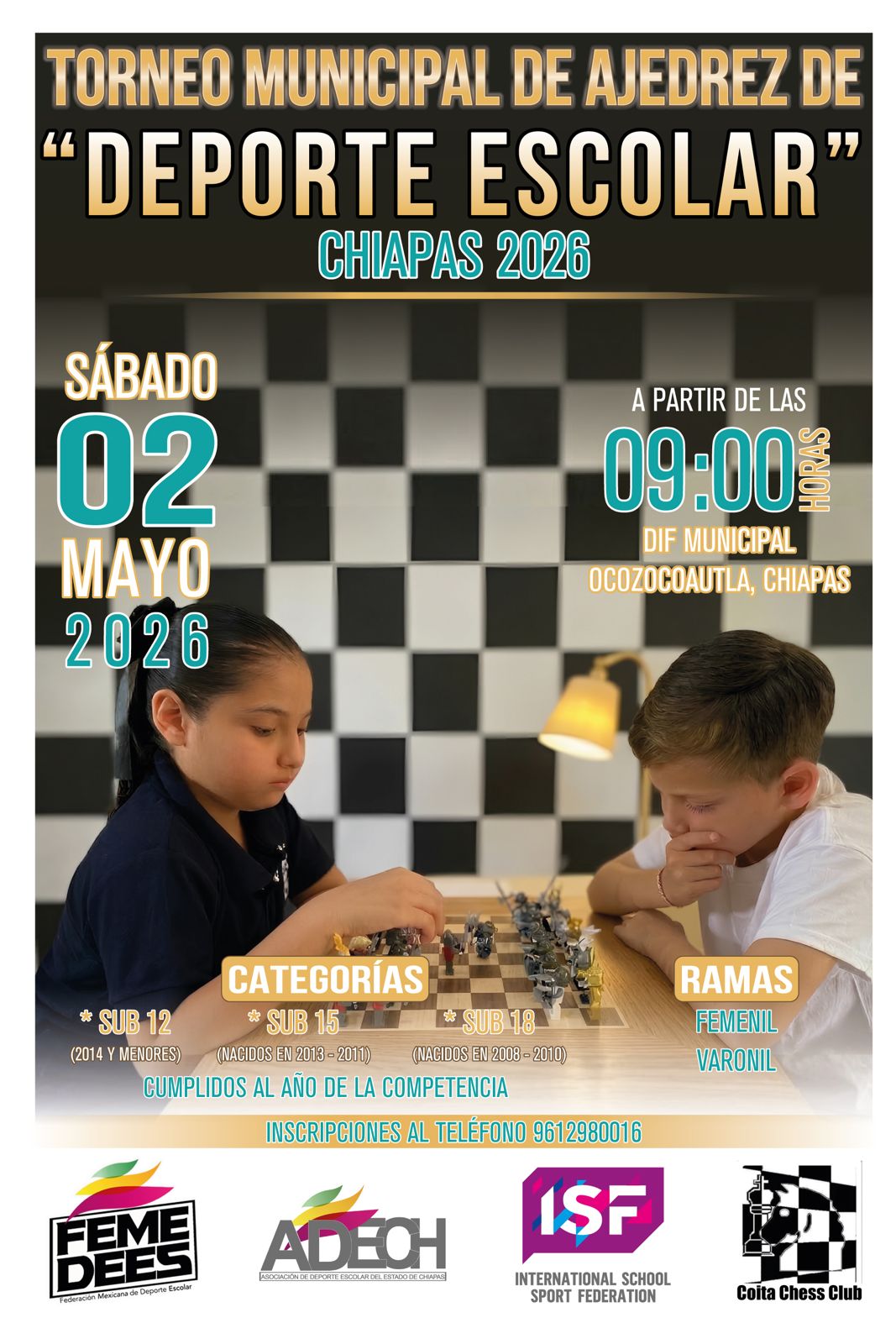 Torneo de ajedrez Municipal FEMEDEES 