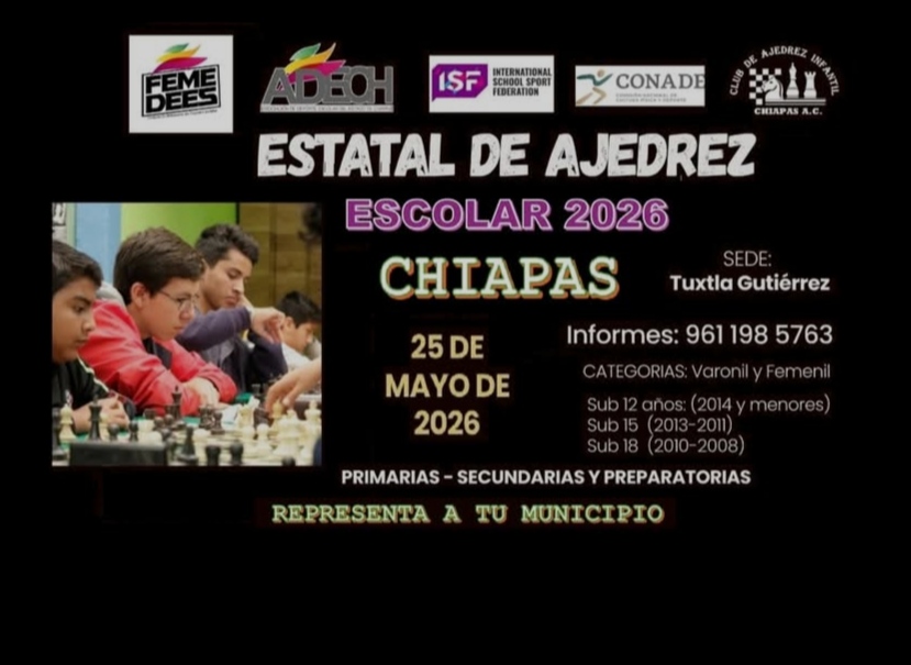 Torneo estatal de ajedrez FEMEDEES 