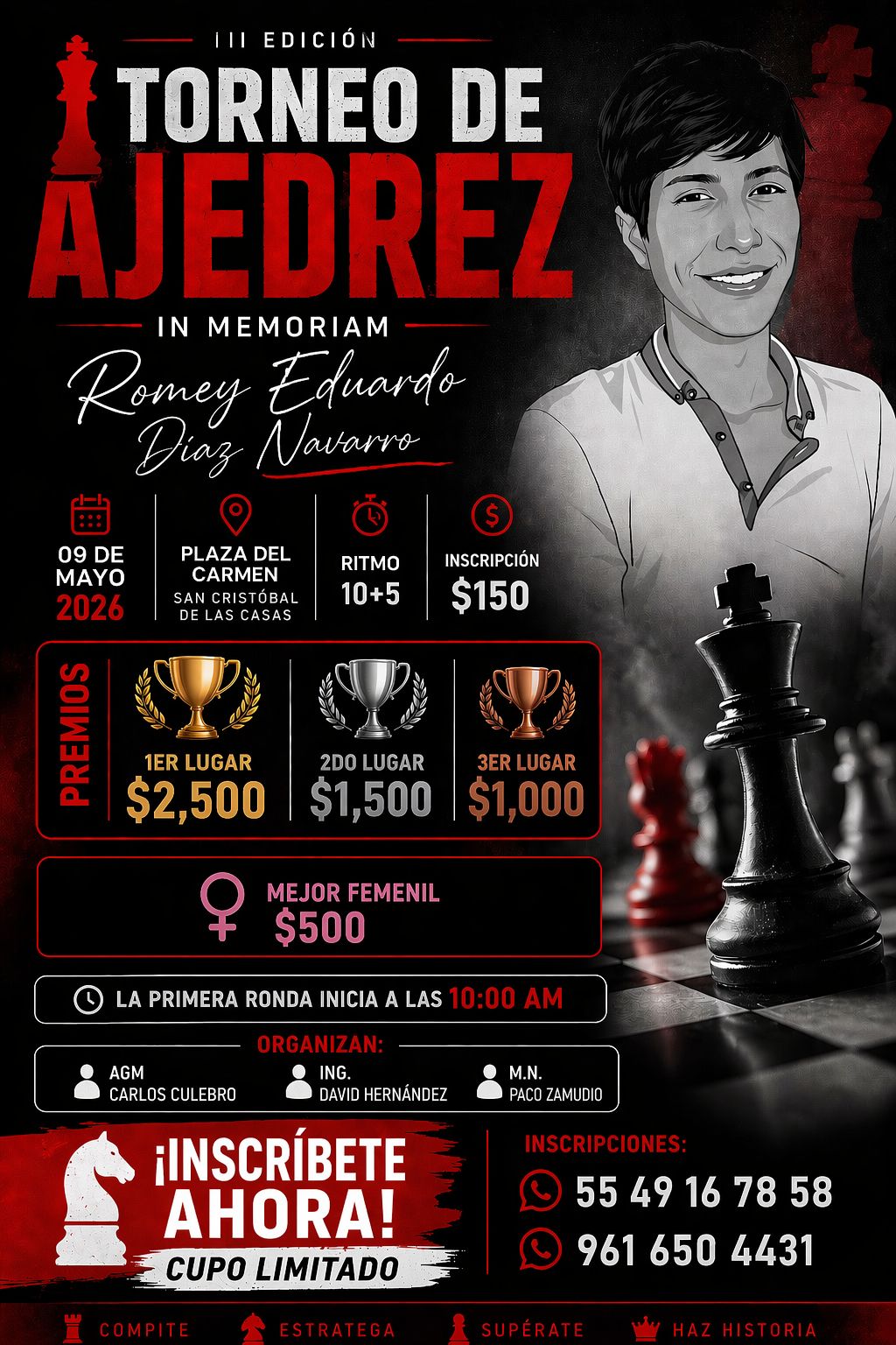 Torneo abierto III Edición In Memorian Romey Díaz. Navarro