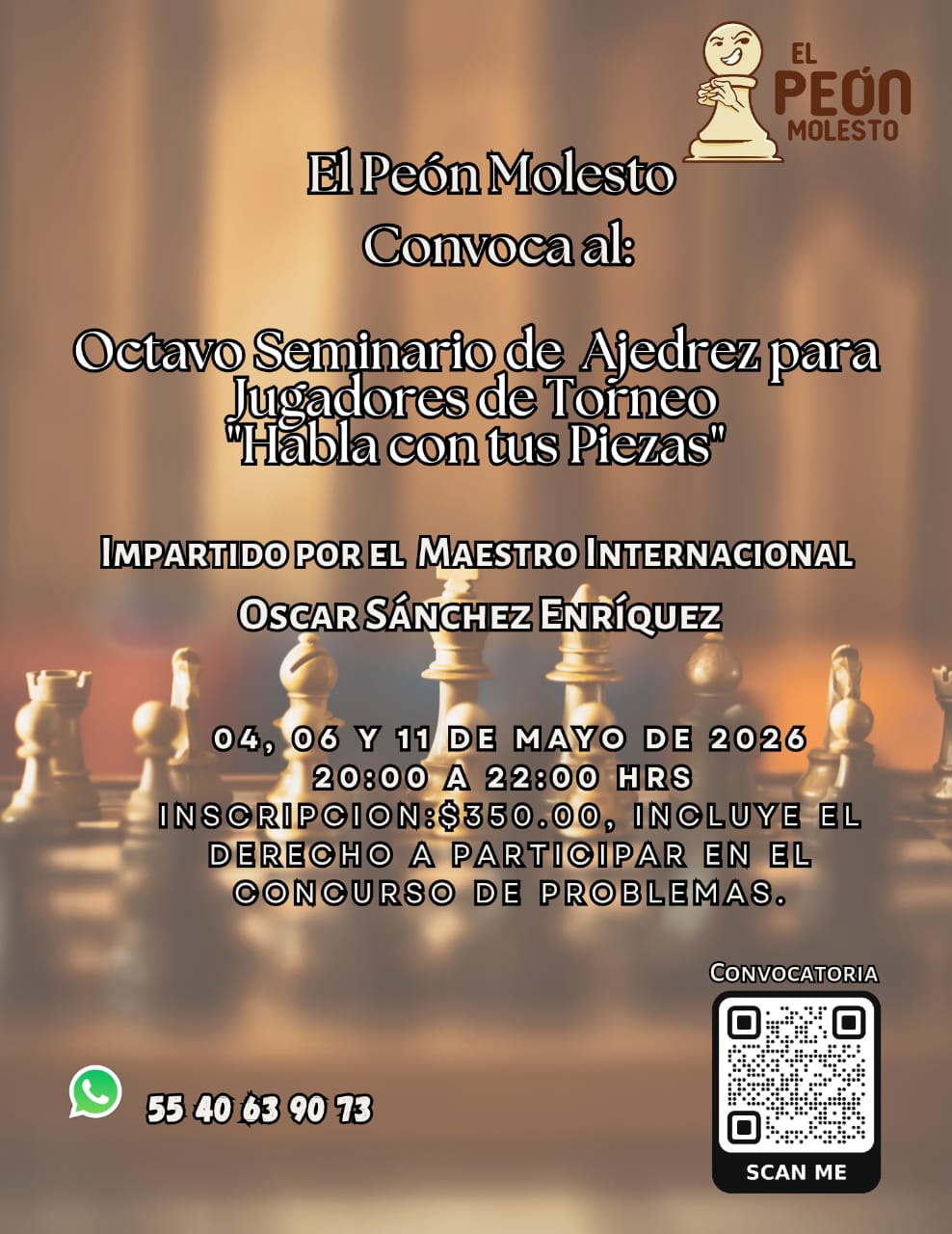 8o Seminario Dirigido a Jugadores de Torneo "Habla con tus piezas"
