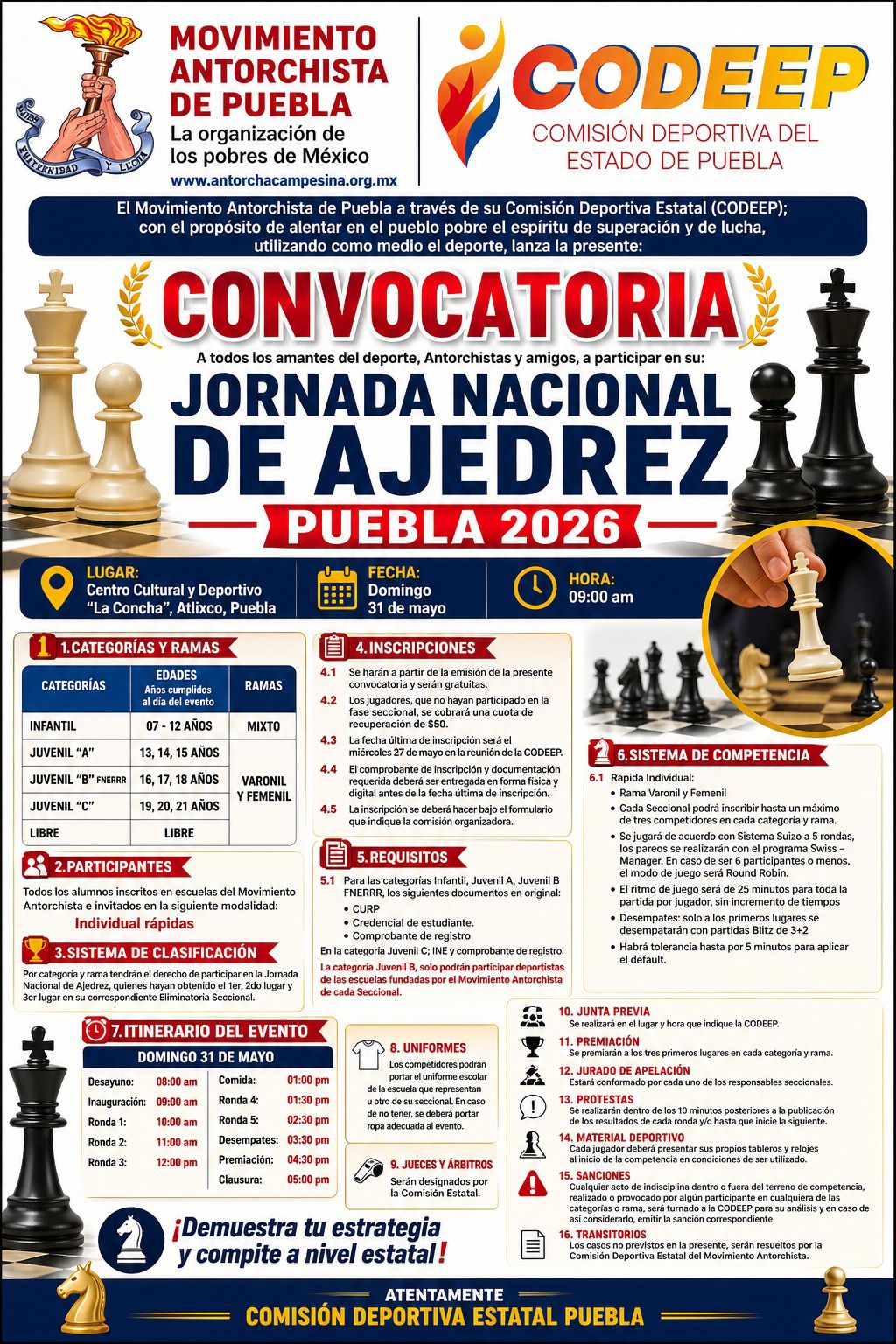 JORNADA NACIONAL DE AJEDREZ