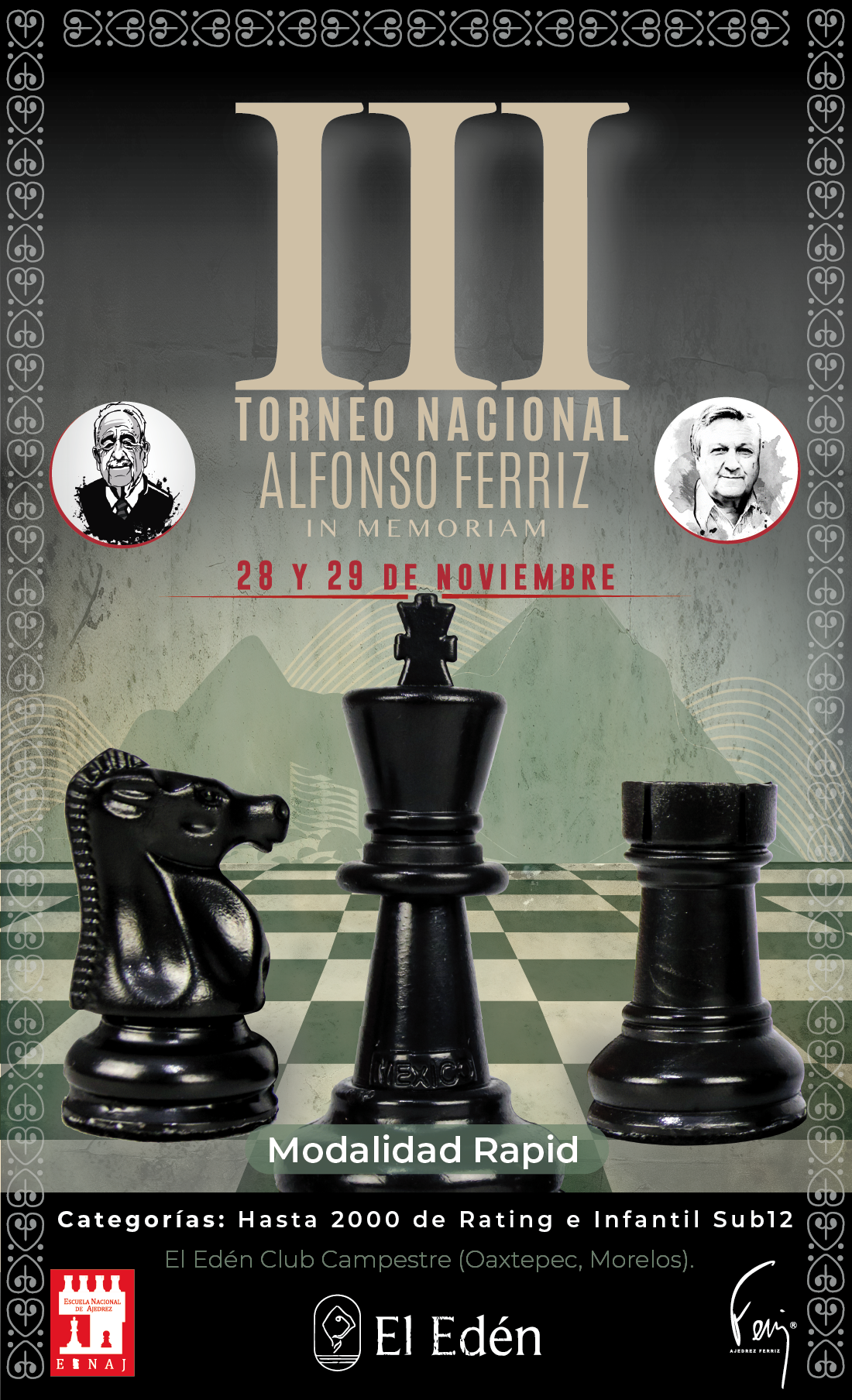 III TORNEO NACIONAL ALFONSO FERRIZ IN MEMORIAM 28 Y 29 DE NOVIEMBRE