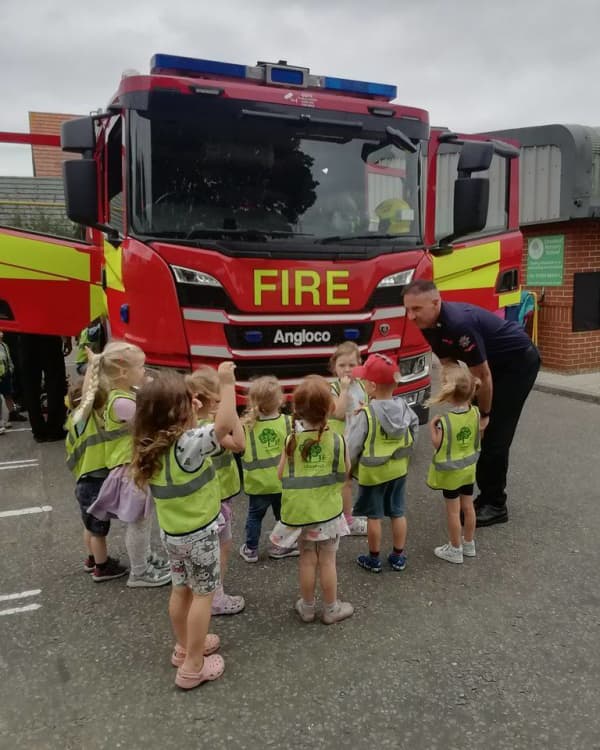 Chestnut Nursery Schools News Image - A Visit From The Fire Brigade!