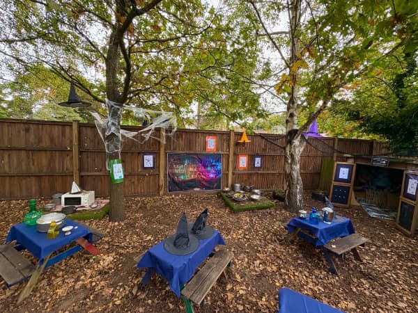 Chestnut Nursery Schools News Image - Creating A Witches Lair for Halloween