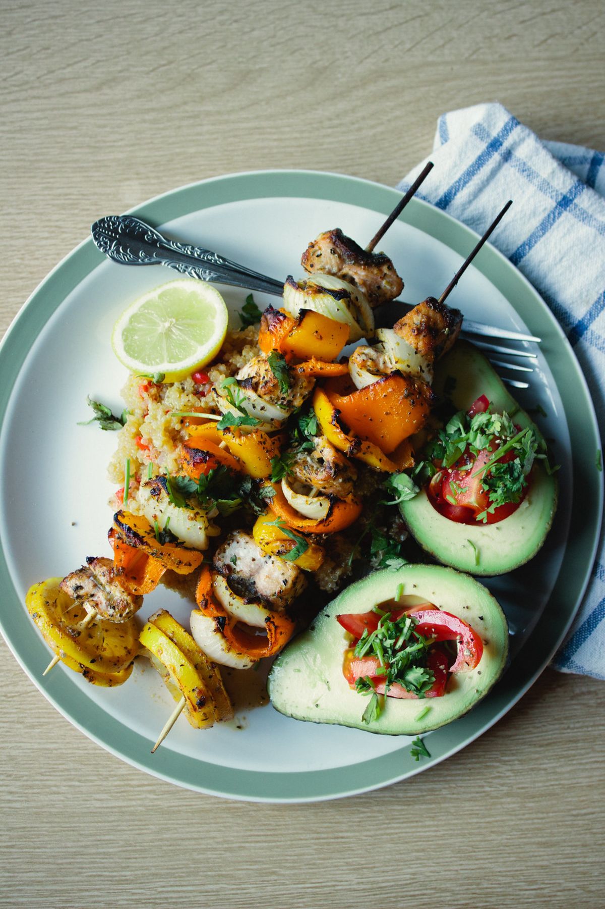 Oven Baked Salmon Kabobs