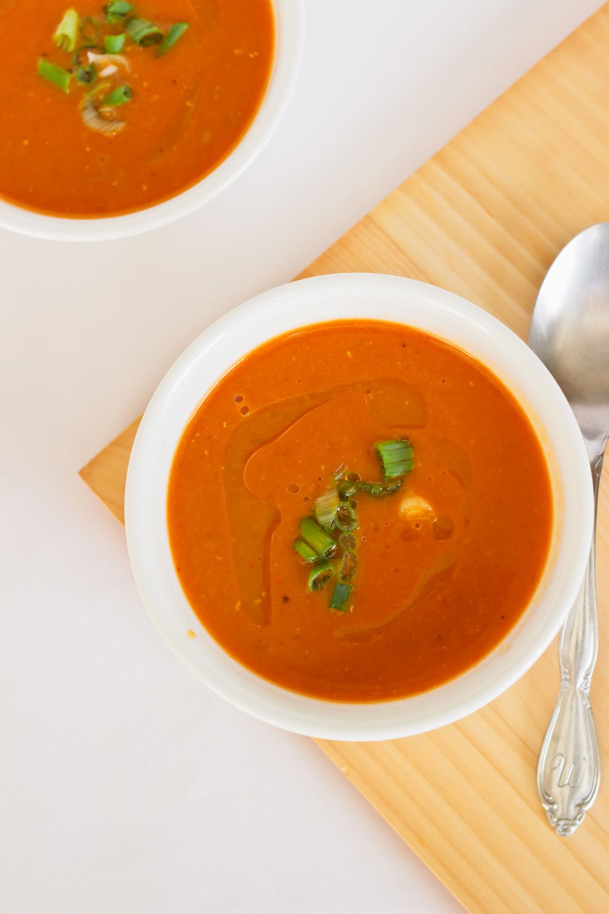 Red Lentil and Tomato Soup with Saffron-White Truffle Oil