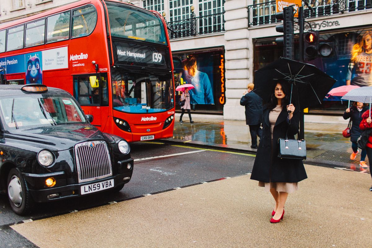 Caught in the Rain in London