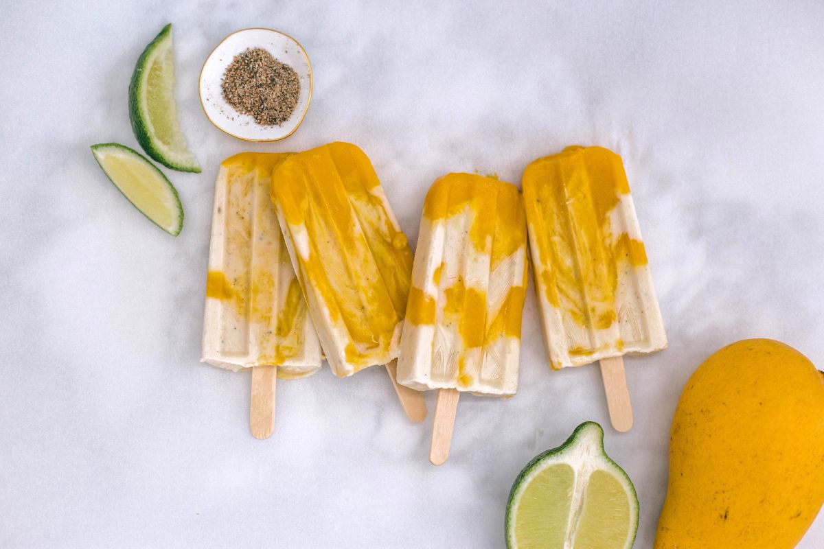 Vegan Mango Lassi Popsicles