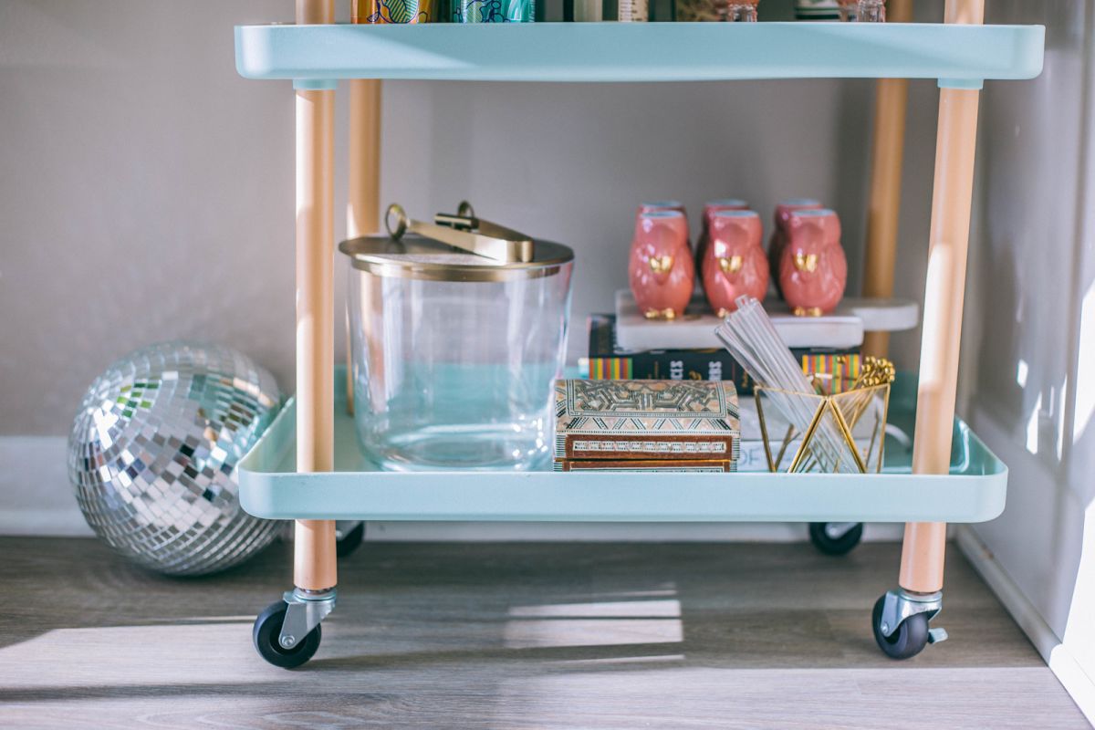 My Colorful and Functional Bar Cart