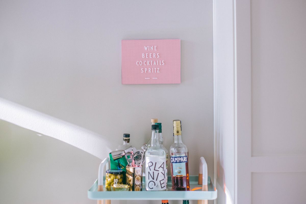 My Colorful and Functional Bar Cart