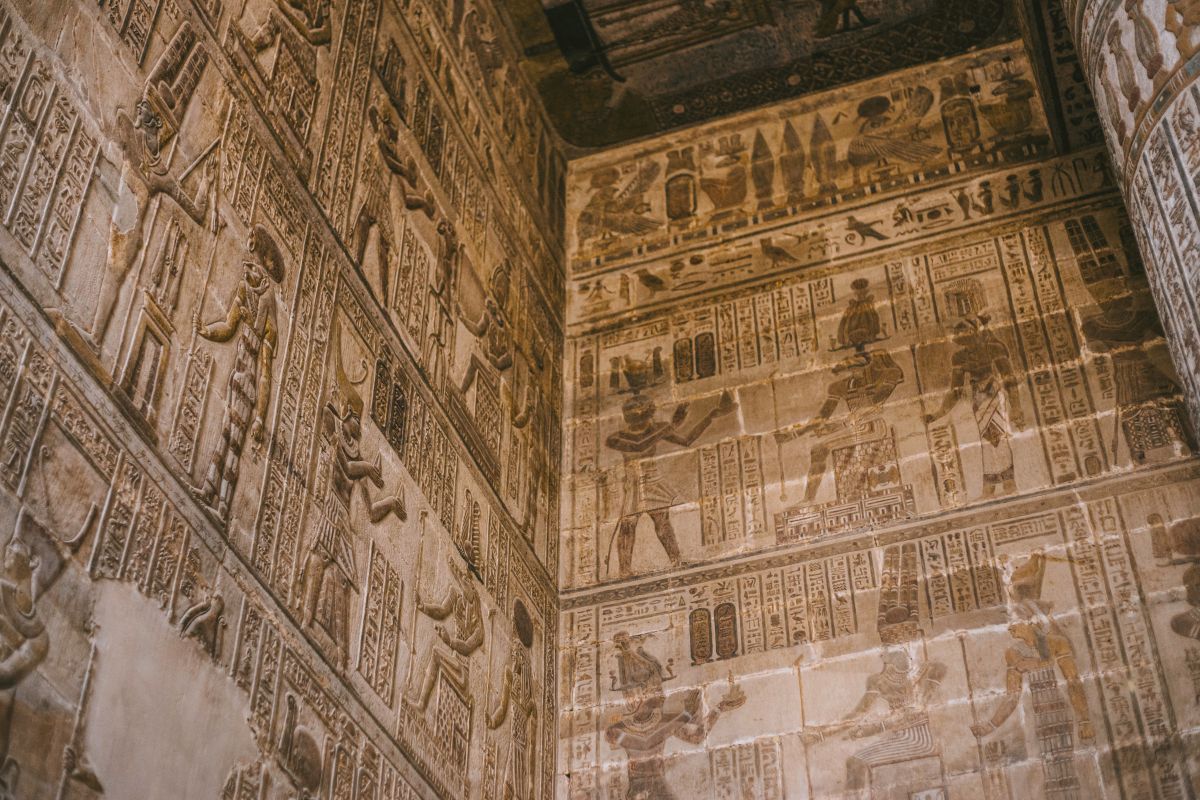 Ruins on the Nile River Valley