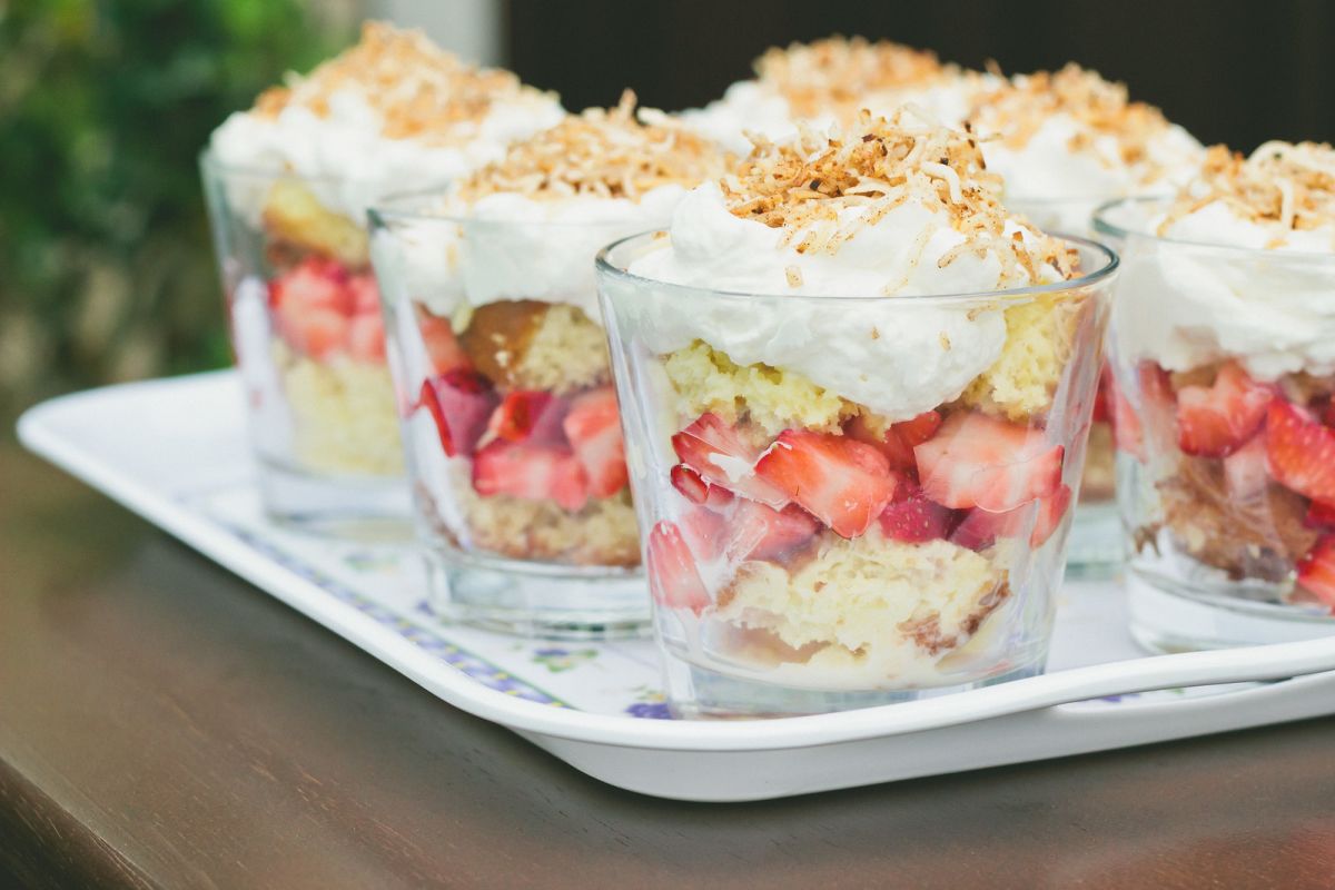 Tres Leches Trifle with Macerated Strawberries