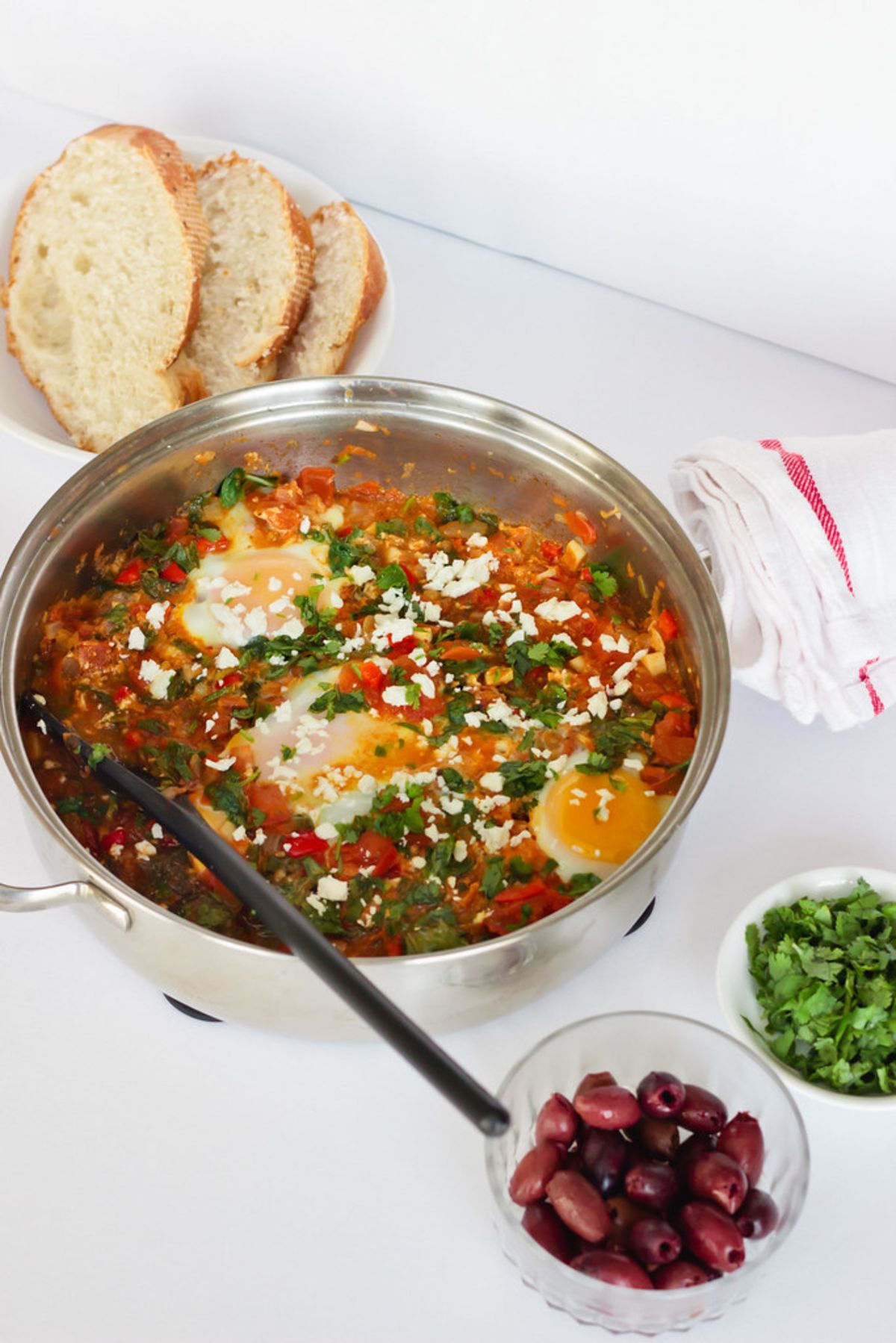 Spinach and Pepper Shakshuka Recipe