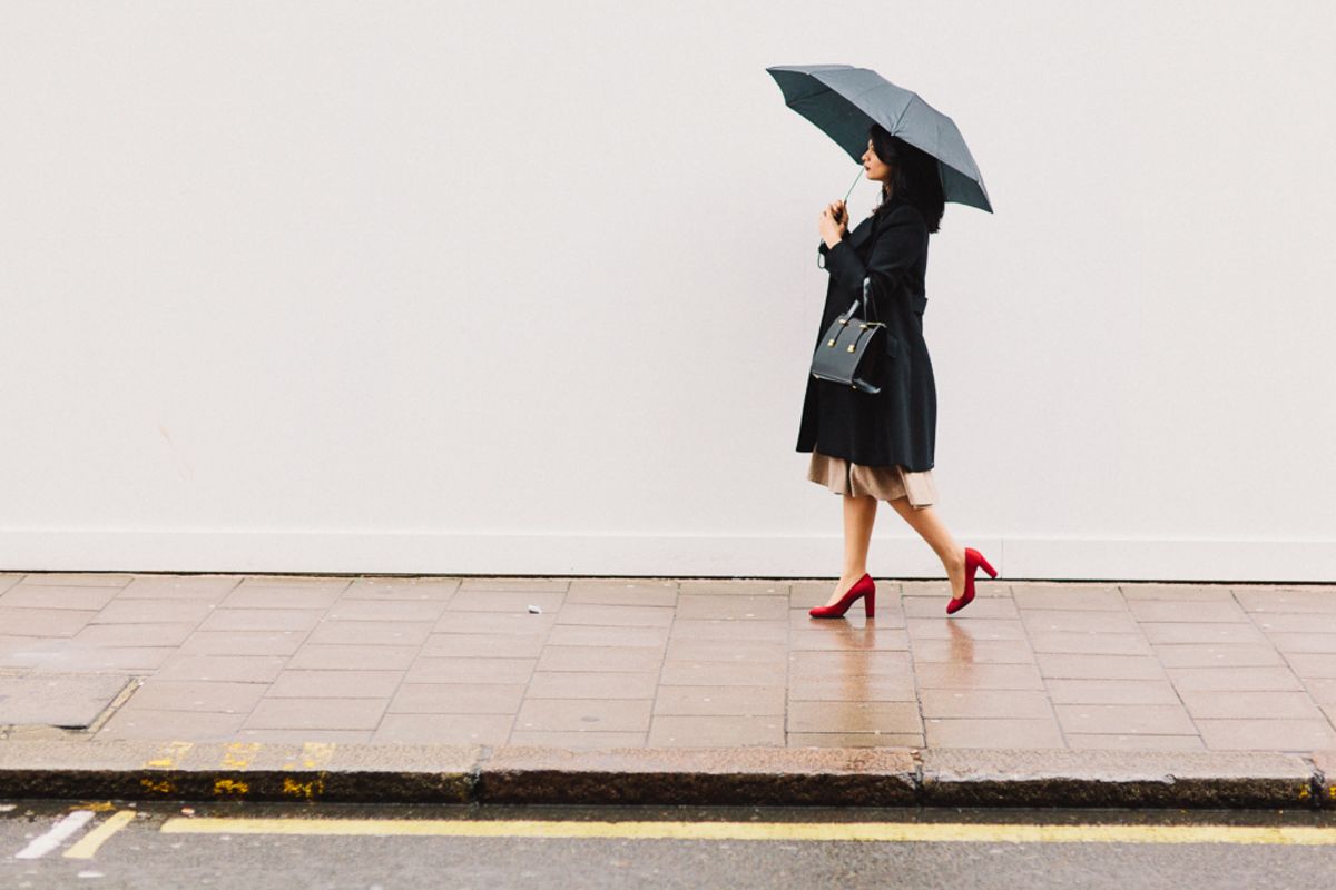 Caught in the Rain in London