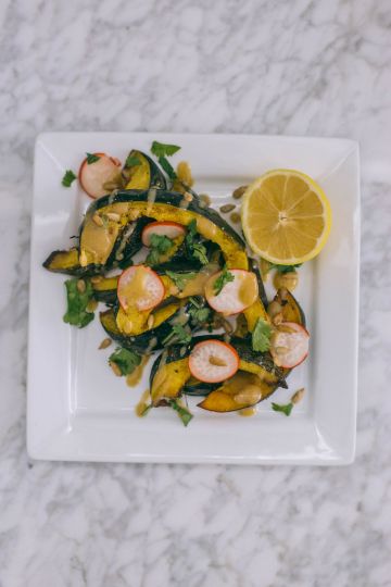 Mediterranean Roasted Acorn Squash Recipe