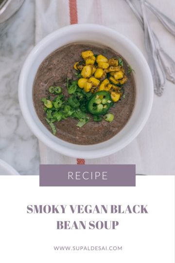 Smoky Vegan Black Bean Soup Recipe