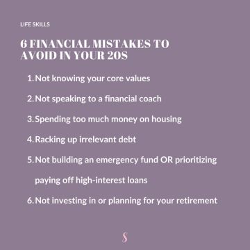 6 Financial Mistakes to Avoid in Your 20s