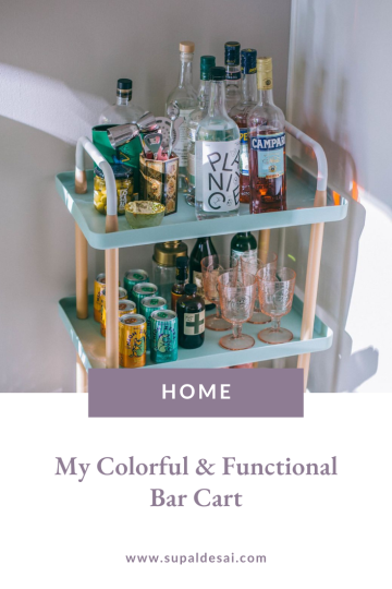 My Colorful and Functional Bar Cart