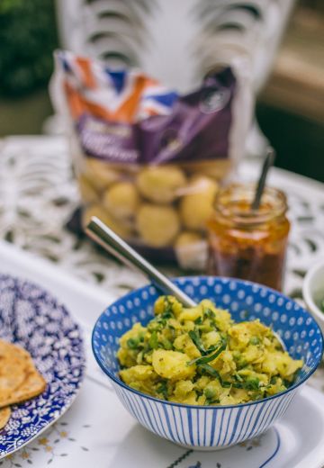 Gujarati Style Aloo Matar Cover Image