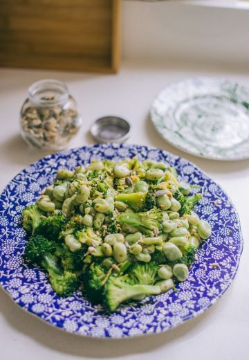 Asian Broad Bean & Broccoli Salad Cover Image