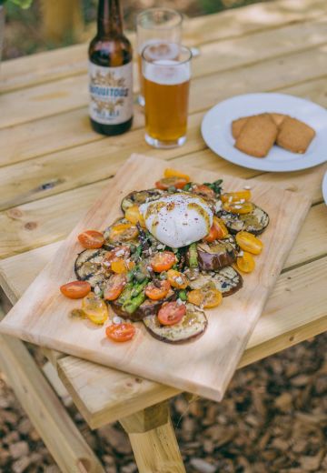 Grilled Aubergine & Asparagus Salad Cover Image