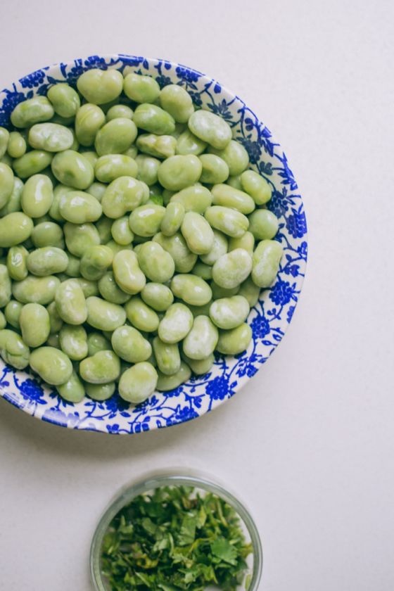 Asian Broad Bean & Broccoli Salad