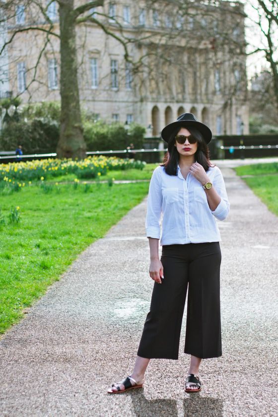 3 ways to style culottes