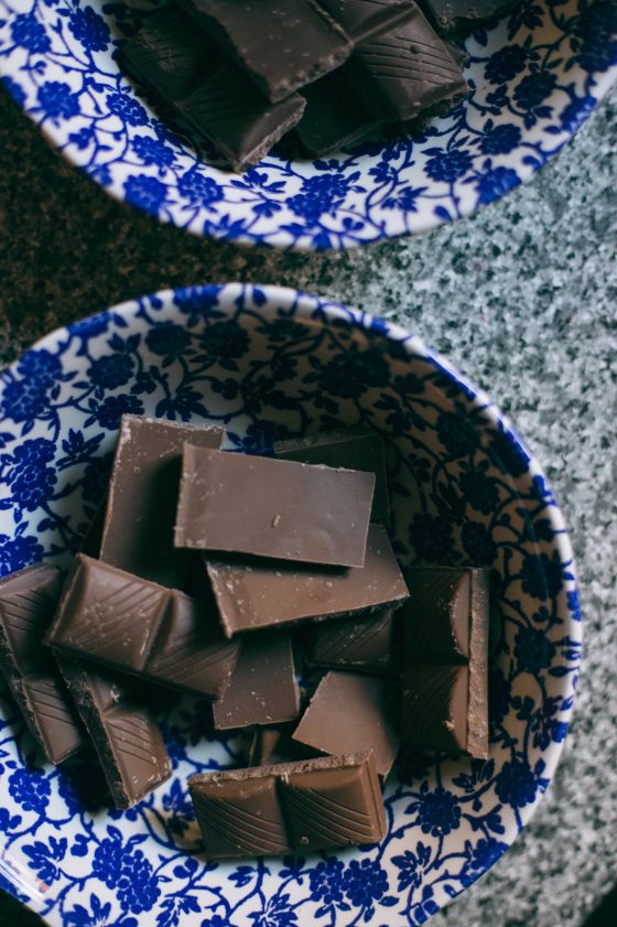 dark chocolate peppermint slices