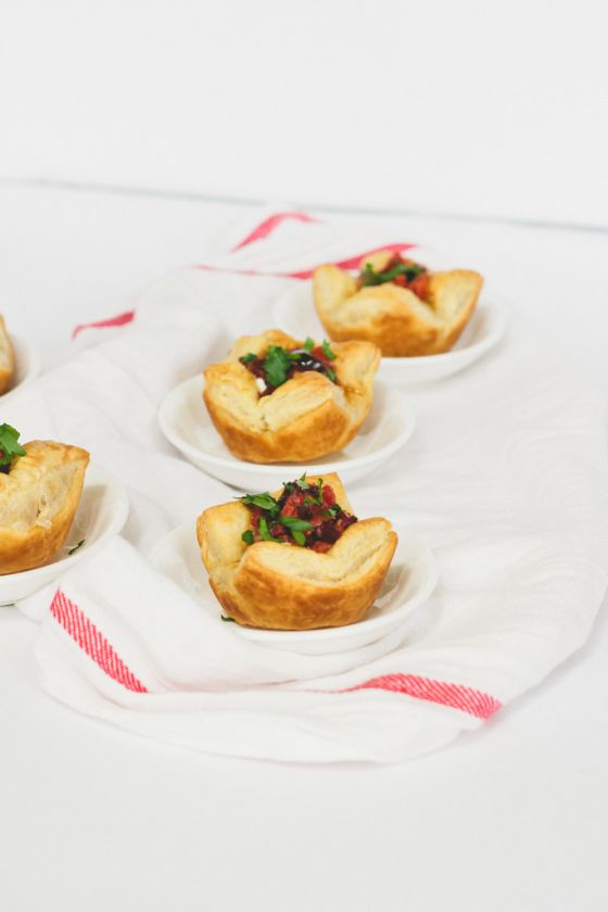 Goat Cheese Cups with Sundried Tomato-Kalamata Tapenade