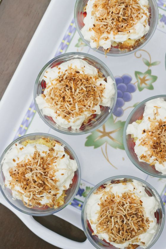 Tres Leches Trifle with Macerated Strawberries