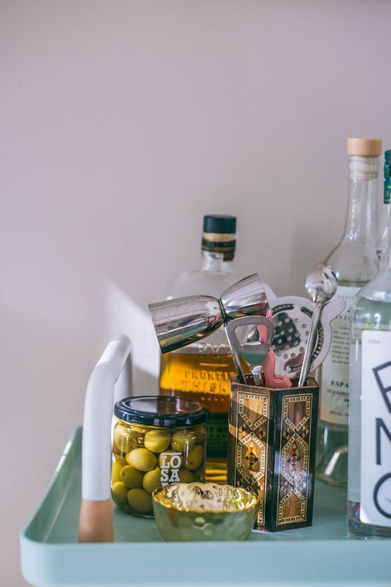 My Colorful and Functional Bar Cart