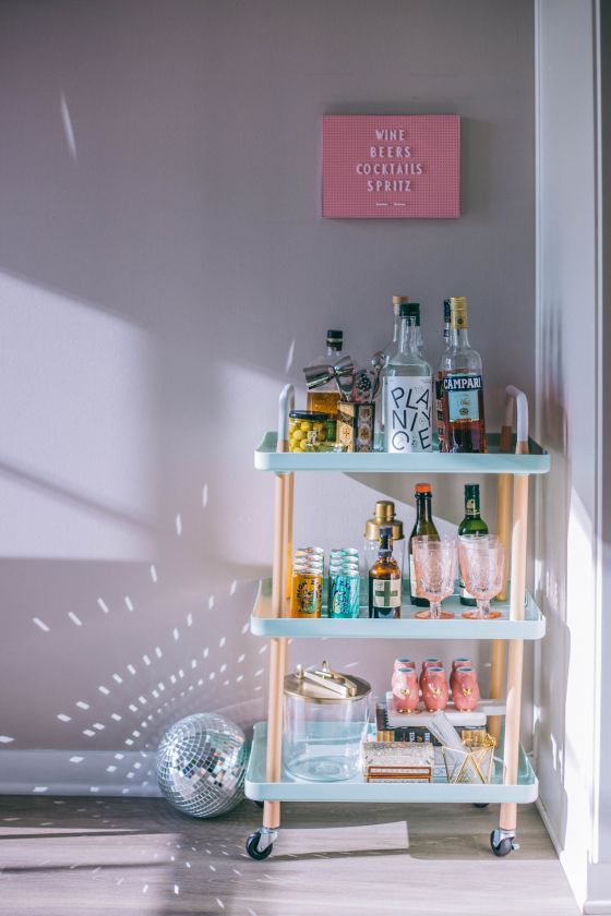 My Colorful and Functional Bar Cart