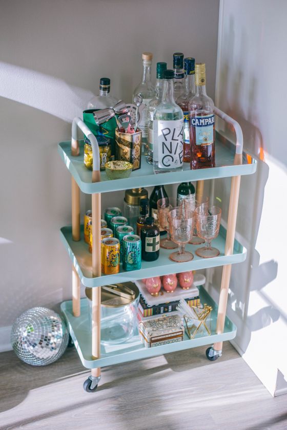 My Colorful and Functional Bar Cart