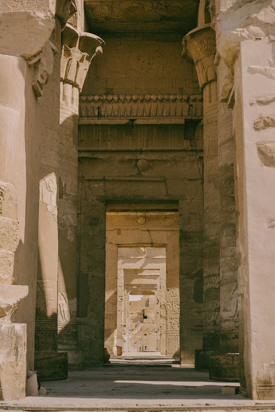 Ruins on the Nile River Valley