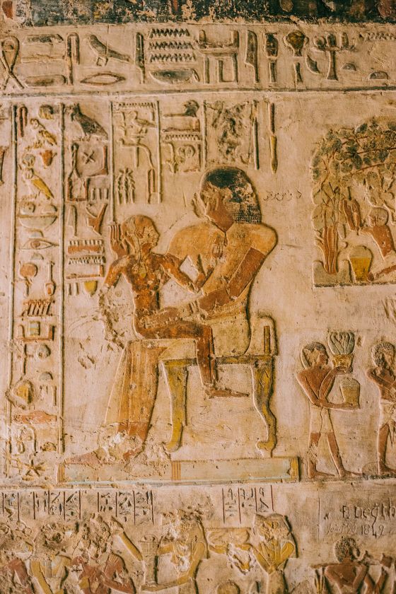 Ruins on the Nile River Valley