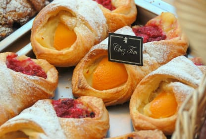 Peach Raspberry Croissant