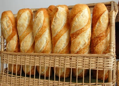 Half size parisian baguette