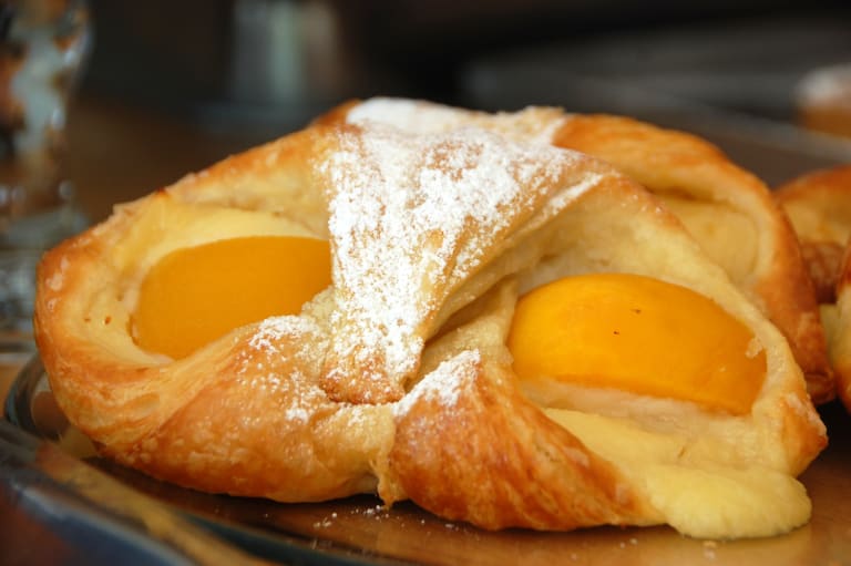 Peach croissant