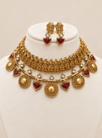 Royal Ruby Coin Temple Combo Thumbnail 1 - Nethiel Jewelry
