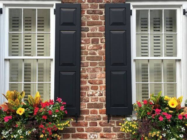 Windows during spring.