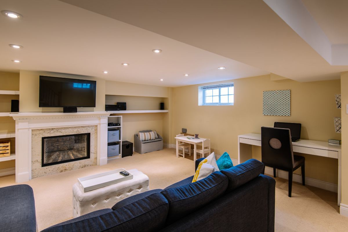 Modern Basement interior