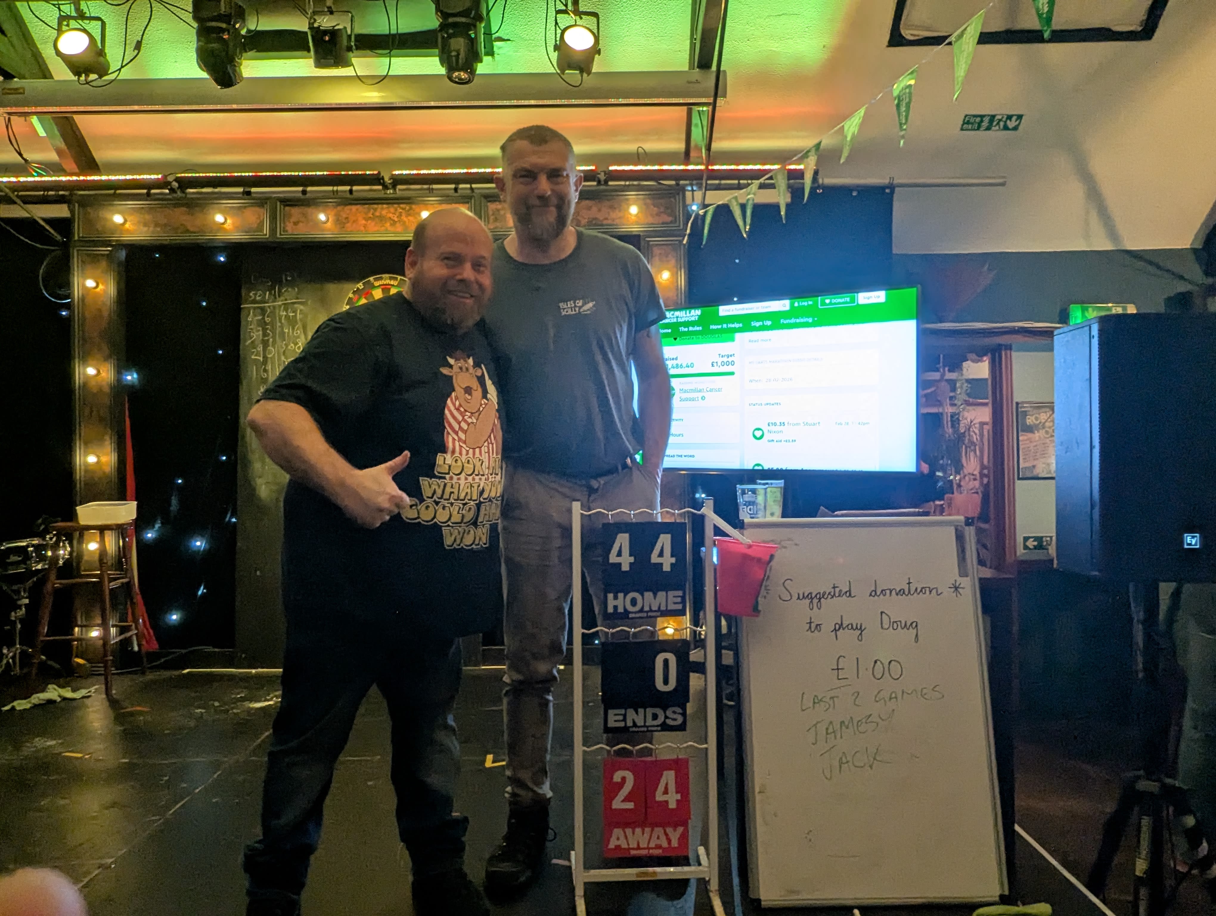 DOUGLAS BURROW is taking part in Darts Marathon to raise funds for ...