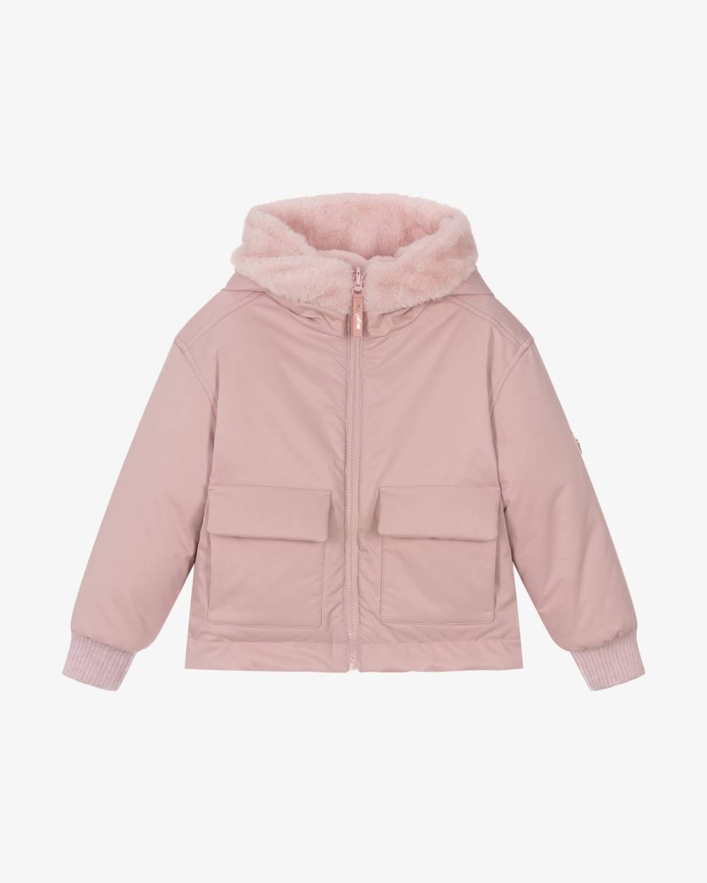 Angel's Face-Girls Pink Reversible Faux Fur Jacket | Childrensalon