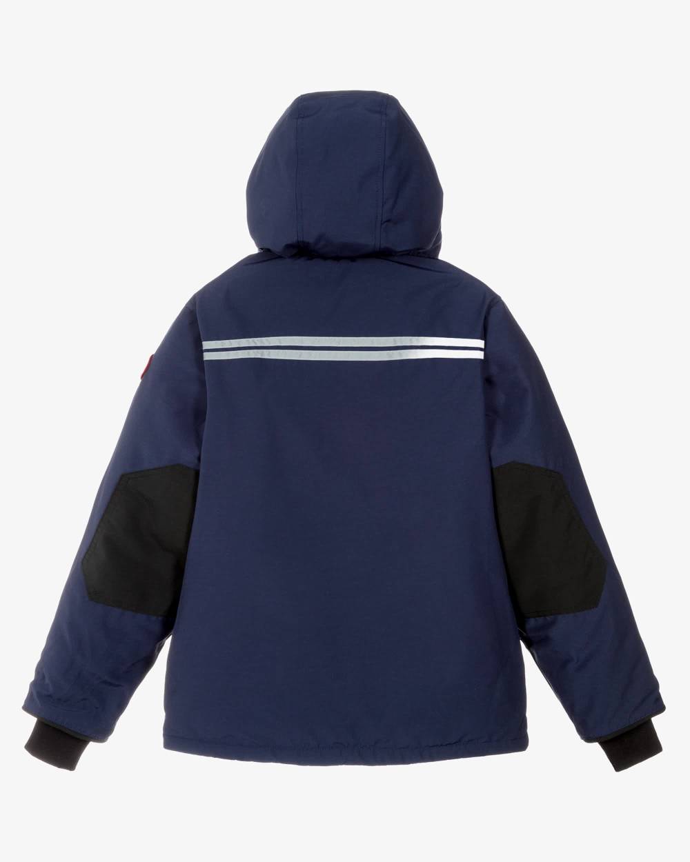 Canada Goose-جاكيت باركا مبطن بالزغب لون كحلي برقعة شعار الماركة | Childrensalon