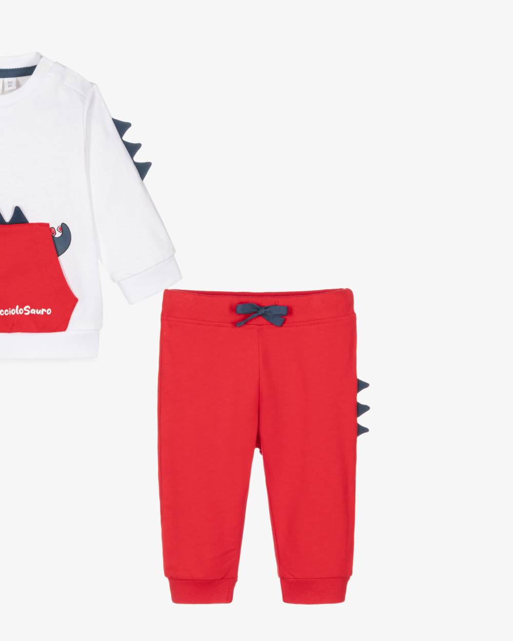 iDO Mini-Baby Boys Cotton Dinosaur Tracksuits (2 Pack) | Childrensalon