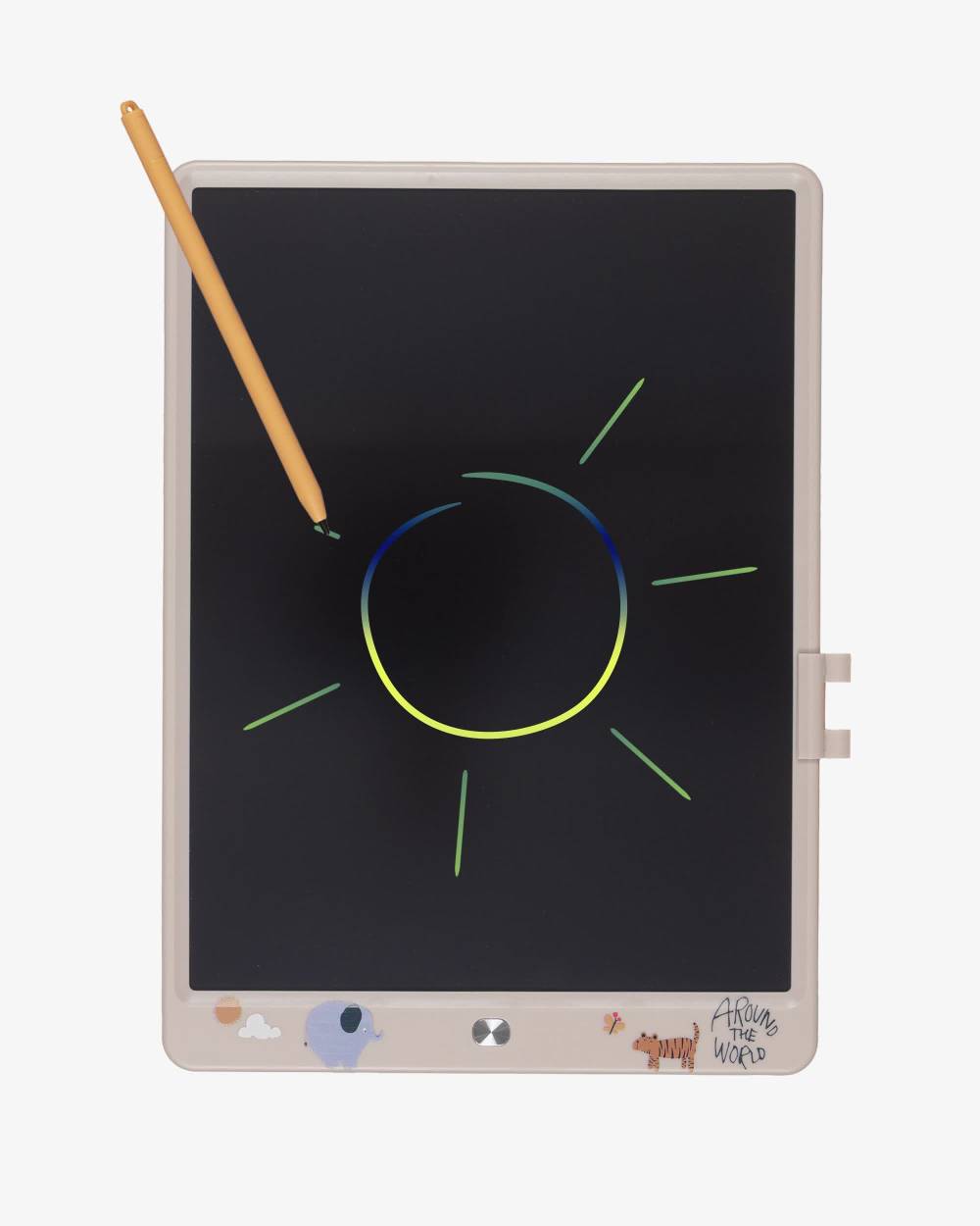 Liewood-Beige Animal LCD Magic Drawing Board (31cm) | Childrensalon