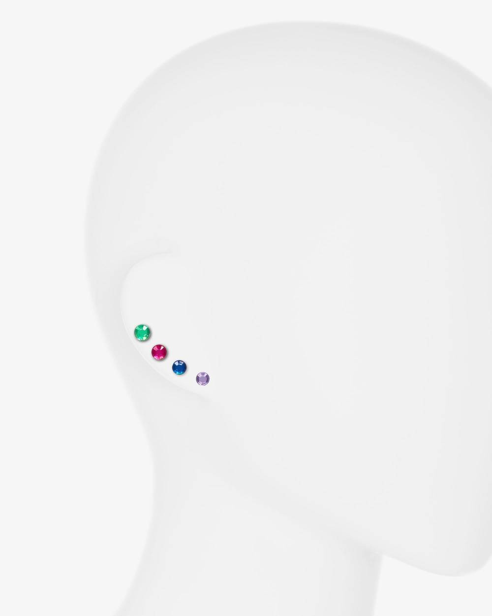 Mimi & Lula-Girls Bright Gem Stick-On Earrings (28 Pairs) | Childrensalon