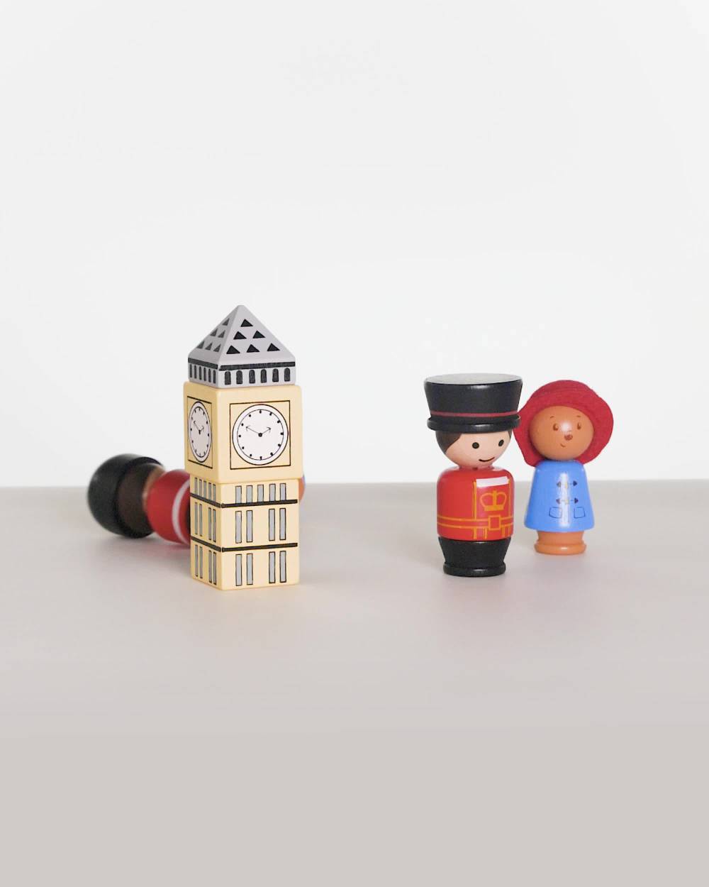 Orange Tree Toys-Paddington in London Wooden Skittles (13cm) | Childrensalon