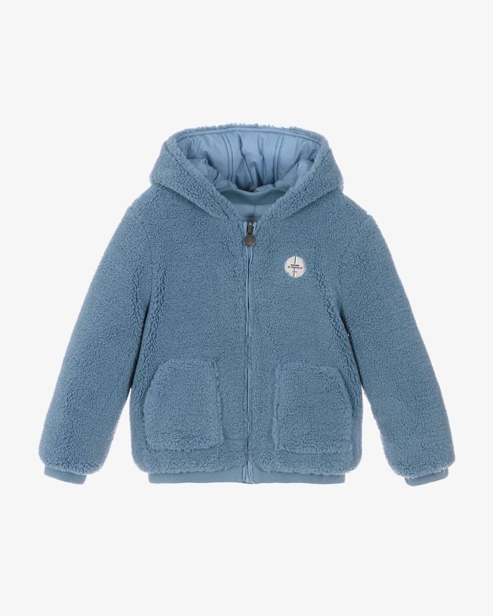 Tartine et Chocolat-جاكيت منفوخ بوجهين فليس لون أزرق للأولاد | Childrensalon